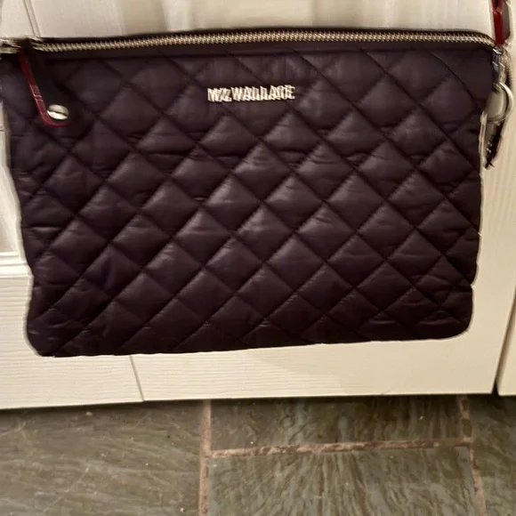 REDUCED! MZ Wallace Black Large Pippa Crossbody Quilted Shoulder Bag - Picture 2 of 11